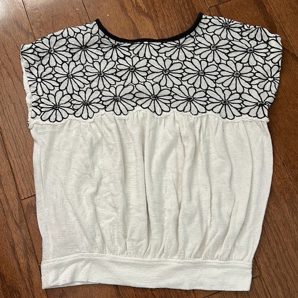 Free People cream flower blouse - Picture 4 of 4